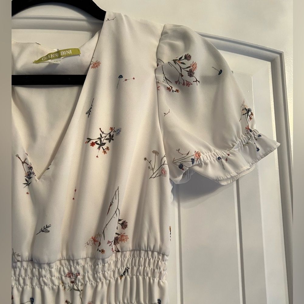 Gianni Bini dress white with floral pattern - Picture 11 of 11